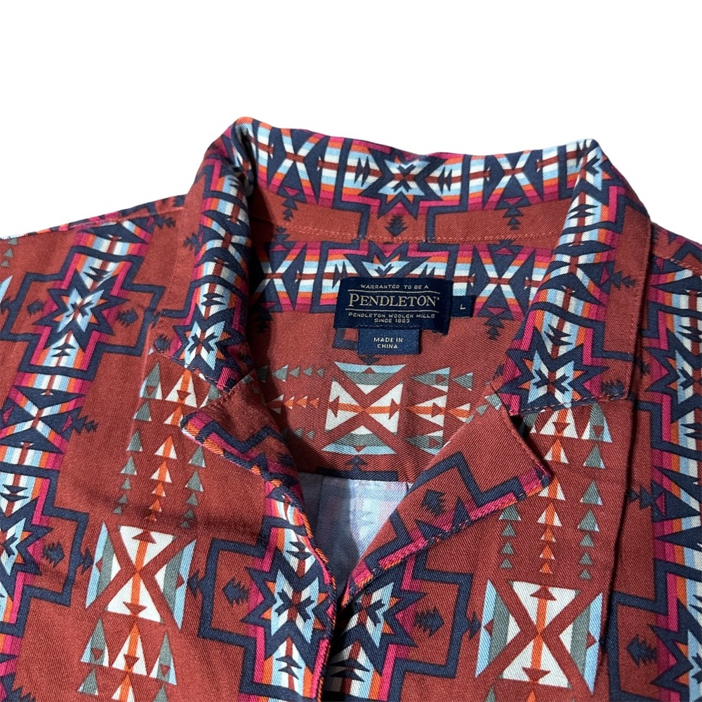 Pendleton Aztec Tribal Lightweight Burnt Orange B… - image 2